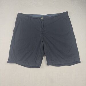 Columbia Men's Gray Blue Chino Shorts Size 42W 10L‎